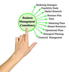 Sticker - Target Fields for Business Management Consultancy