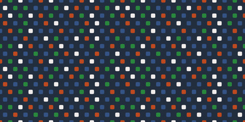 Poster - Colorful polka dots from squares. For printing and decoration of any seamless interior. Stylish design of packaging, textiles, decor.