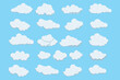 © Curut Design Store - cute cloud shape illustration set