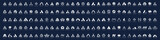 Mega logo collection, Abstract letter A logo design. icons for business of luxury, elegant, simple.