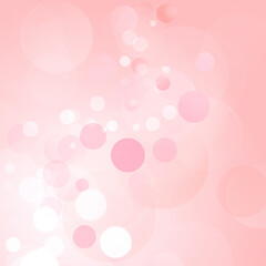 Wall Mural - pink and white spots on a pink background. bokeh