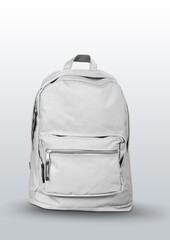 Wall Mural - Blank white abstract backpack design