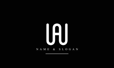 WA, AW, W, A abstract letters logo monogram