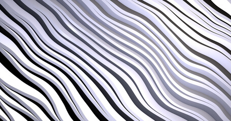 Poster - Abstract background of gray silvery diagonal gradient unusual shiny bright beautiful lines and moving waves
