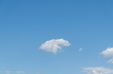 Beautiful blue sky with white clouds