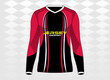 long sleeves tshirt sport jersey template design