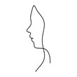 © Narek - Woman in one line style, hand drawn illustration Beauty face. vector eps10