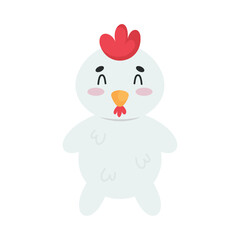 Sticker - rooster cute animal