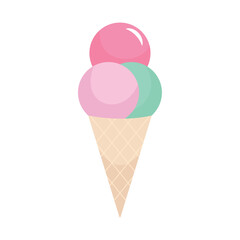 Wall Mural - ice cream icon