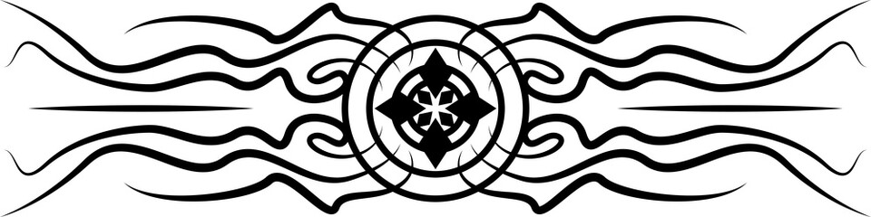Poster - Vector abstract drawing of an eye with lines coming out of it. Vector illustration.