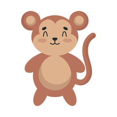 Sticker - monkey cute animal