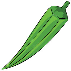 Sticker - Okra 