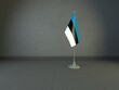 Estonia, Republic of Estonia Flag, Desktop Flag- 3D Render