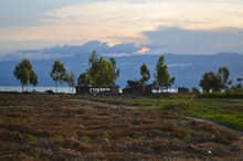 Fields And Huts On The Shore Of Lake Tanganyika Outside Of Bujumbura In Burundi