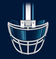 Football helmet facemask with visor