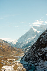 Wall Mural - landscape with snow