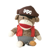 Pirate Monkey Plush Toy, Transparent PNG.