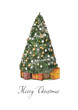 Drzewko świąteczne z prezentami