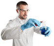 © BillionPhotos.com - Scientist man with liquid in researcher test tube