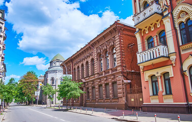 Poster - Mansions of Lypky neighborhood, Kyiv, Ukraine