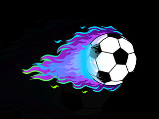 Sticker - Fire ball vector colorful