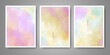 © REZI - Set of creative hand painted abstract watercolor background. Design for your cover, date, postcard, banner, logo.