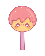 Canvas Print - lollipop with cream kawaii