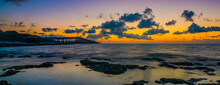 Eternal Light: Sunrise Over The Atlantic Ocean At Bahia Honda Bridge In The Florida Keys