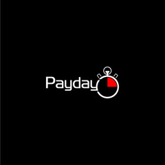 Payday icon isolated on dark background