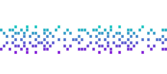 Digital pixel gradient Wallpaper white Background Vector