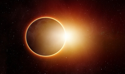 Fotobehang - Annular Solar Eclipse 