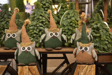 Soft Handmade Owls In The Interior