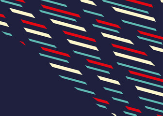 Poster - Minimalist background with abstract colorful diagonal stripes pattern and with some copy space area