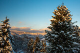 Fototapeta Do pokoju - Zimowy krajobraz w Beskidach
