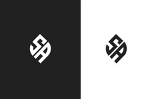 Modern Monogram Sa Logo Or Initial Letter Salogo Design Template