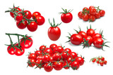 Fototapeta  - Cocktail cherry grape tomatoes isolated png