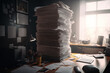 © IBEX.Media - Huge stack of paperwork on desk