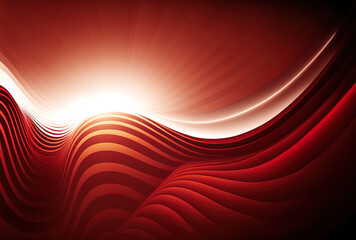 Poster - waves on a crimson, abstract, lovely backdrop. rays on an abstract backdrop strong illustration. gen