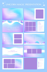 Wall Mural - set of modern powerpoint presentation template. presentation design, portfolio vector templates with