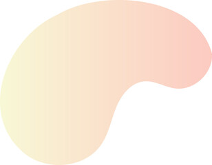 Poster - Abstract fluid shape. Gradient liquid element. Amoeba splash design. 