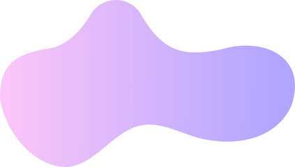 Aufkleber - abstract fluid shape. gradient liquid element. amoeba splash design.