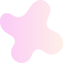Poster - Abstract fluid shape. Gradient liquid element. Amoeba splash design. 