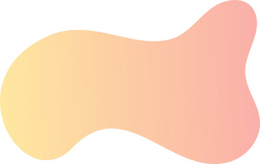 Poster - Abstract fluid shape. Gradient liquid element. Amoeba splash design. 