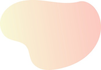 Poster - Abstract fluid shape. Gradient liquid element. Amoeba splash design. 