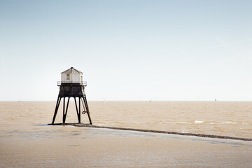 Sticker - Victorian lighthouse in the sea at Dovercourt