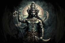 The God Of Preservation Is Lord Vishnu. Generative AI