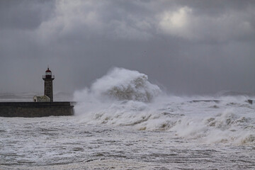 Sticker - Winter sea storm