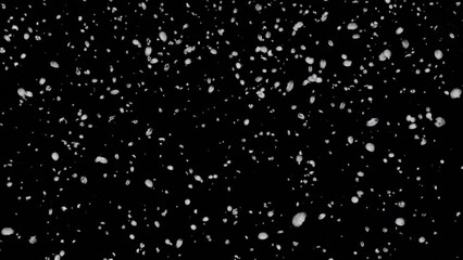 Wall Mural - festive christmas background with flying snowflakes and shimmering particles.