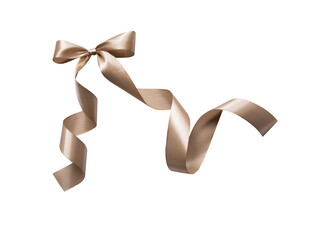 Poster - Golden ribbon bow for luxury gift box ornament