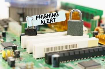 Poster - There is a sticker on the motherboard that says - Phishing Alert